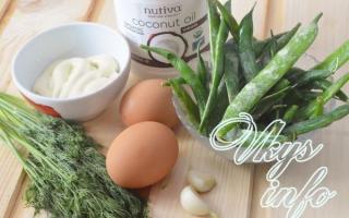 Вкусный салат из стручковой фасоли: рецепт с яйцом Салат из стручковой фасоли с яйцами